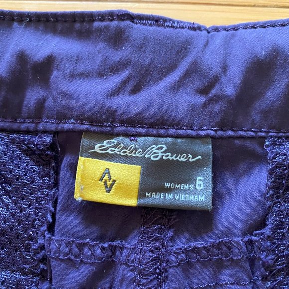 Eddie Bauer Women's Horizon Capris  - Size Ruched - Sz 6 - Picture 3 of 6